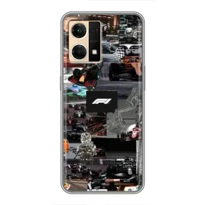 Чохол Формула1 на Oppo Reno7 4G (Гоночний колаж Ф1)