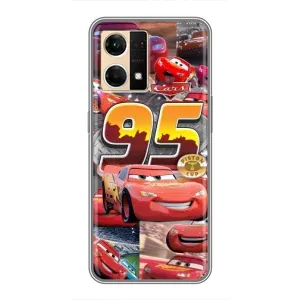 Силіконовий чохол Маквін для Oppo Reno7 4G (Колаж Блискавка Маквін)