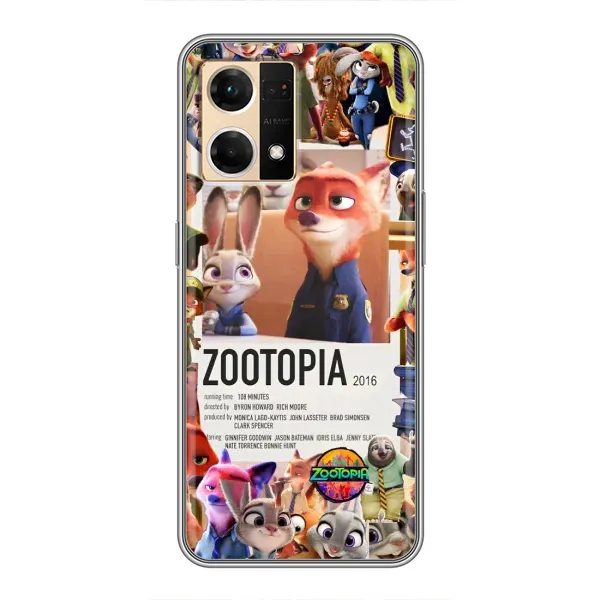Чехол с принтом «Постер Зверополис» для OPPO Reno7 4G Чехол с принтом «Постер Зверополис» для OPPO Reno7 4G