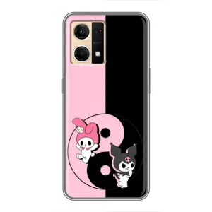 Чехол с кроликом Куроми на Oppo Reno7 4G (Куроми Инь Янь)