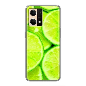 Чехлы с Фруктами для Oppo Reno7 4G (VPrint) (Лайм)
