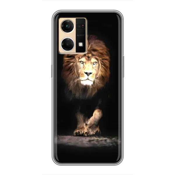 Чехол с принтом «Лев» для OPPO Reno7 4G