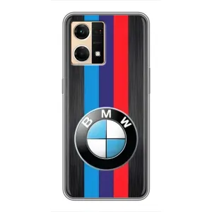 Чехол для ОППО Рено7 4G - с принтом БМВ (AlphaPrint) (Лого BMW)