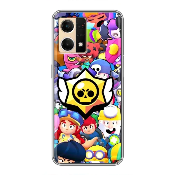 Чехол с принтом «Лого Brawl Stars» для OPPO Reno7 4G Чехол с принтом «Лого Brawl Stars» для OPPO Reno7 4G