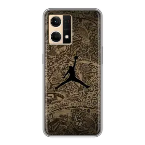 Чехлы для Oppo Reno7 4G - с картинкой JORDAN (AlphaPrint) (Logo Jordan)