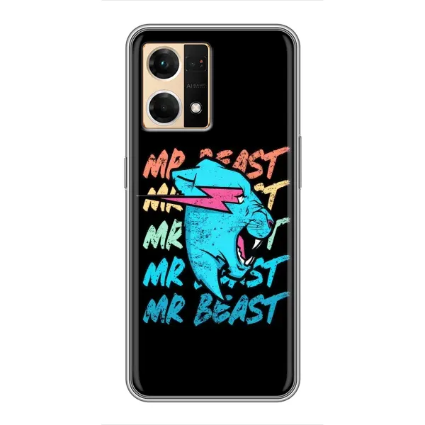 Чехол с принтом «logo Mr beast» для OPPO Reno7 4G