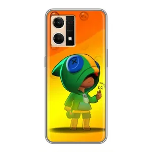 Чехол для Oppo Reno7 4G Бравл Старс (VPrint) (Мальчик Леон)