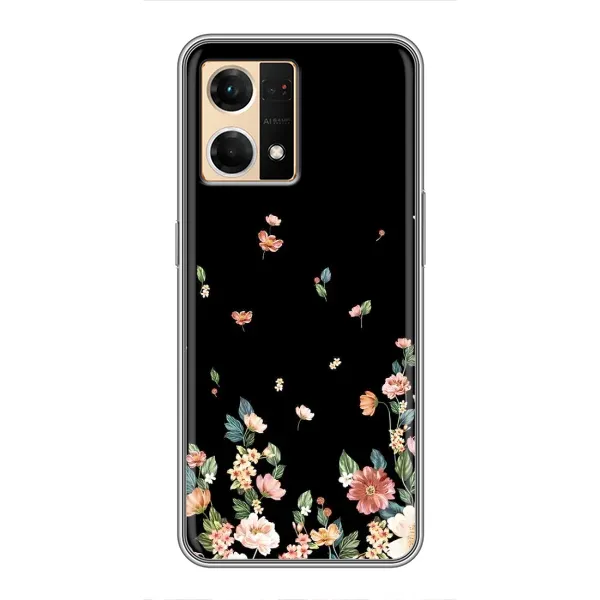 Чехол с принтом «Маленькие цветы» для OPPO Reno7 4G