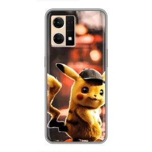 Чехол с Пикачу на Oppo Reno7 4G (Милый Пикачу)