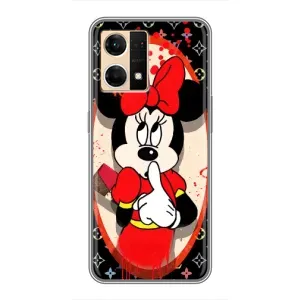 Чехол Disney Mouse Oppo Reno7 4G (PREMIUMPrint) (Минни Маус ЛВ)