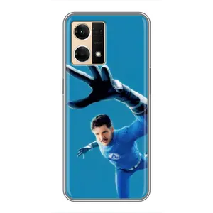 Чохол з принтом Фантастична четвірка для Oppo Reno7 4G (Містер Фантастік супергерой)