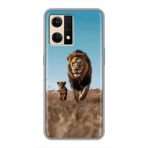 Чохол Король лев на OPPO Reno7 4G (Мусафа та Сімба)