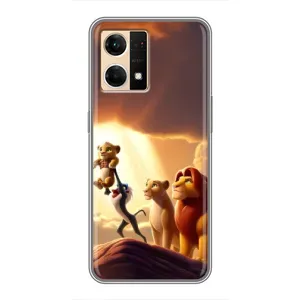 Чохол Король лев на OPPO Reno7 4G (Сімба на презентації)