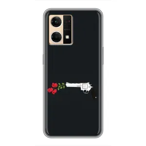 Чехлы (ART) Цветы на Oppo Reno7 4G (VPrint) (Неожиданные цветы)