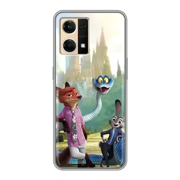 Чехол с принтом «Герои мультфильма Зверополис» для OPPO Reno7 4G Чехол с принтом «Герои мультфильма Зверополис» для OPPO Reno7 4G