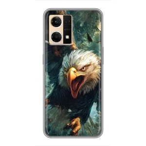 Чохол з картинкою 'Хижаки' для Oppo Reno7 4G (Орел у польоті)