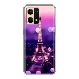 Чехол Эйфелева Башня для Oppo Reno7 4G - (AlphaPrint) (Париж Башня)