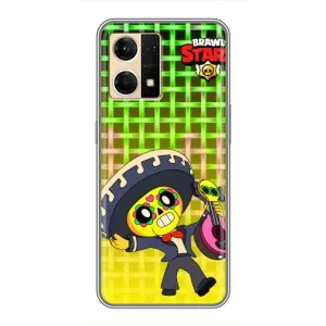 Чехлы Brawl Stars для Oppo Reno7 4G (AlphaPrint) (Поко в самбреро)