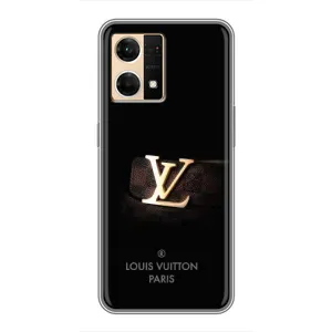 Чехлы Луи Витон для Oppo Reno7 4G (AlphaPrint - LOUIS VUITTON) (ремешок LV)