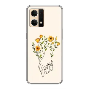 Чехлы для любимой на ОППО Рено7 4G (VPrint) (Руки любви)