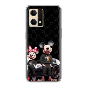 Чехол Disney Mouse Oppo Reno7 4G (PREMIUMPrint) (Семья Маусов)