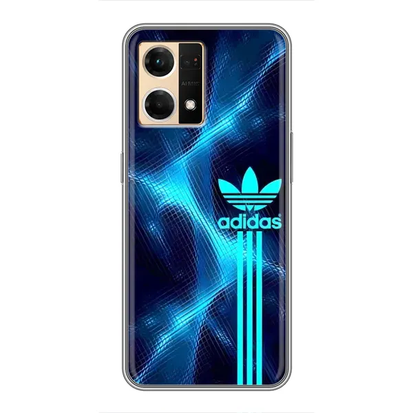Чехол с принтом «Синий Адидас» для OPPO Reno7 4G Чехол с принтом «Синий Адидас» для OPPO Reno7 4G