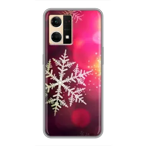 Новогодние Чехлы для ОППО Рено7 4G (VPrint) (Снежинка)