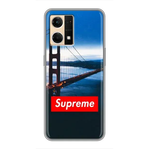 Чехол с принтом «Стиль Supreme» для OPPO Reno7 4G Чехол с принтом «Стиль Supreme» для OPPO Reno7 4G