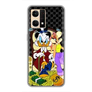 Чехли для Oppo Reno7 4G - Скрудж МакДак Louis Vuitton (PREMIUMPrint) (Стильна Утка)