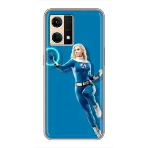 Чохол з принтом Фантастична четвірка для Oppo Reno7 4G (Сью Сторм політ)