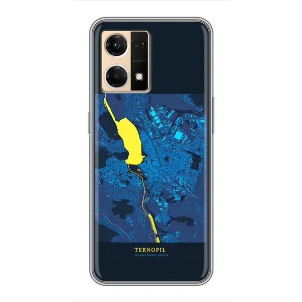Чохол з принтом «Тернопіль» для OPPO Reno7 4G
