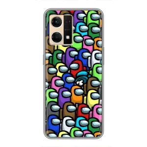 Чехол Амонг Ас для Oppo Reno7 4G (AlphaPrint) (Убит)