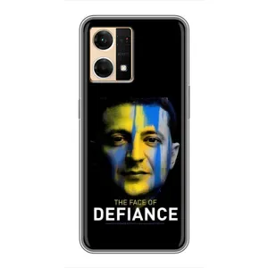 Чехол для Oppo Reno7 4G (AlphaPrint - с принтом Зеленского) (В. Зеленский)