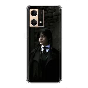 Чохол з дизайном Венздей 2 на Oppo Reno7 4G (Темний стиль Венздей)