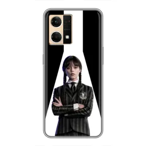 Чохли Венсдей на Oppo Reno7 4G Уенсдей (AlphaPrint) (W-Wednesday)