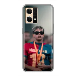 Чехол с футболистом Ламин Ямаль Oppo Reno7 4G (Ямаль Барса)