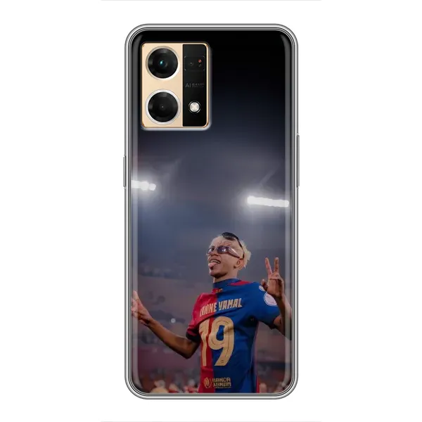 Чехол с принтом «Ямаль на стадионе» для OPPO Reno7 4G