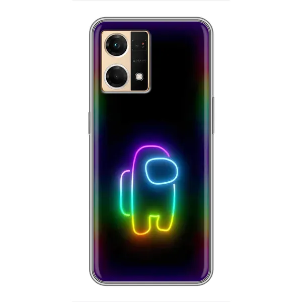 Чехол с принтом «Яркий скин» для OPPO Reno7 4G