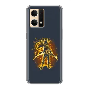Naruto Anime Чехлы для ОППО Рено7 4G (AlphaPrint) (золотой Наруто)