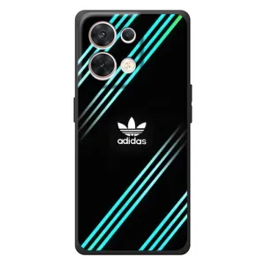 Чохли Адидас для OPPO Reno 8 5G (AlphaPrint) (Адідас з полосами)