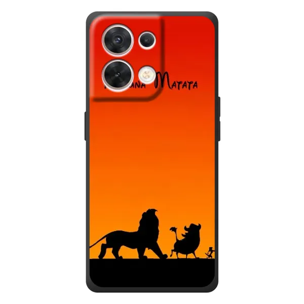 Чохол з принтом «Акуна Матата закат» для OPPO Reno 8 5G