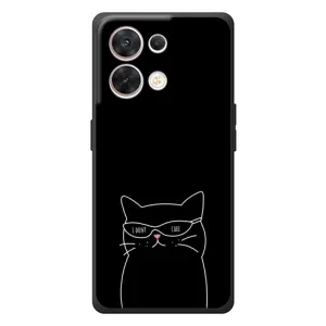 Чохол з малюнком кіт на OPPO Reno 8 5G (Байдужий кіт)