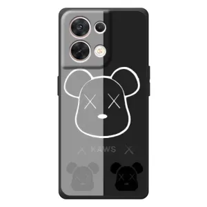 Чехлы для OPPO Reno 8 5G - Bearbrick Louis Vuitton (PREMIUMPrint) (БеарБрик глаза)