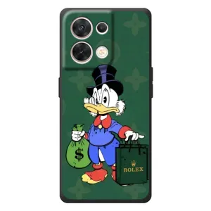 Чехлы для OPPO Reno 8 5G - Скрудж МакДак Louis Vuitton (PREMIUMPrint) (Богатая Утка)
