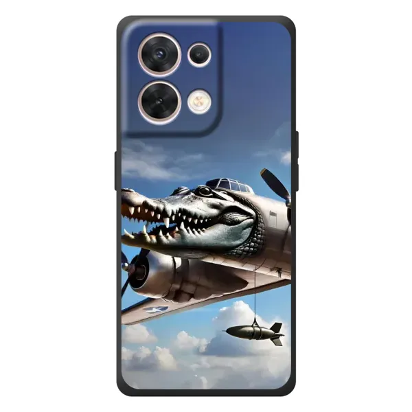Чехол с принтом «Бомбардиро крокодило» для OPPO Reno 8 5G