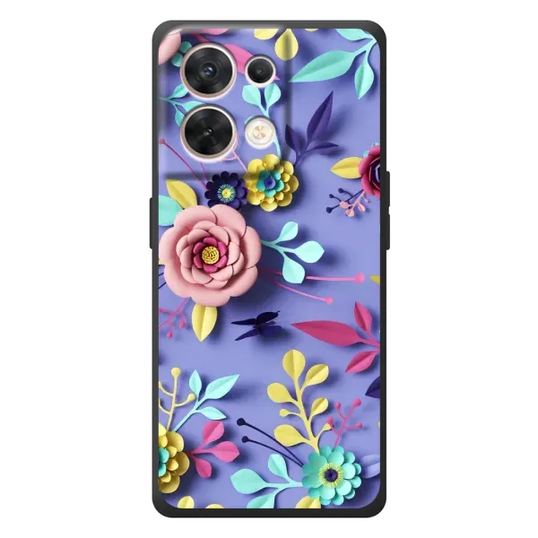Чехол с принтом «Цветочный дизайн» для OPPO Reno 8 5G