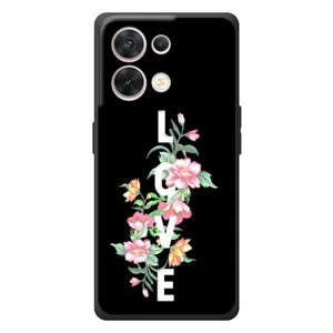 Чехлы для любимой на ОППО Рено 8 5G (VPrint) (Цветы LOVE)
