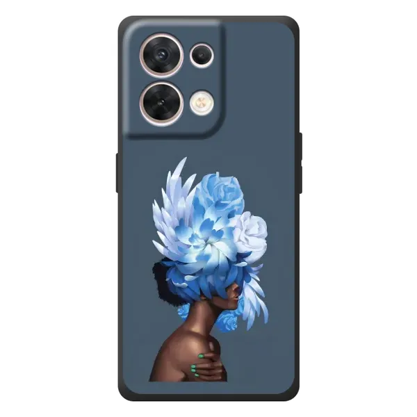 Чехол с принтом «Цветы на голове» для OPPO Reno 8 5G Чехол с принтом «Цветы на голове» для OPPO Reno 8 5G