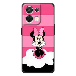 Эксклюзивный чехол для OPPO Reno 8 5G (AlphaPrint - Мультяшные) (Девочка Maus)