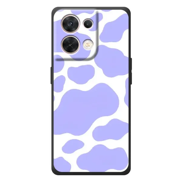Чехол с принтом «Фиолетова Буренка» для OPPO Reno 8 5G